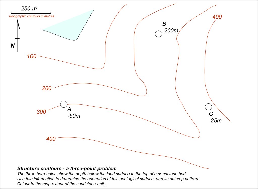 Structure contour maps and exercises – The Shear Zone